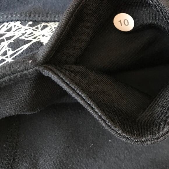 Lululemon Wunder Under Crops Leggings Size 10 Manifesto Reflective Reversible - Picture 4 of 10